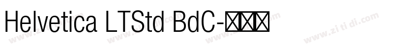Helvetica LTStd BdC字体转换